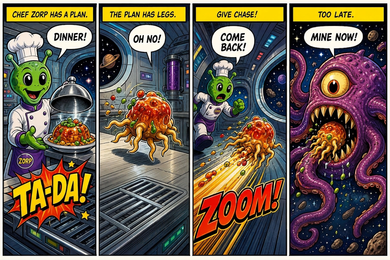 Galley 7 — Sci-fi comedy